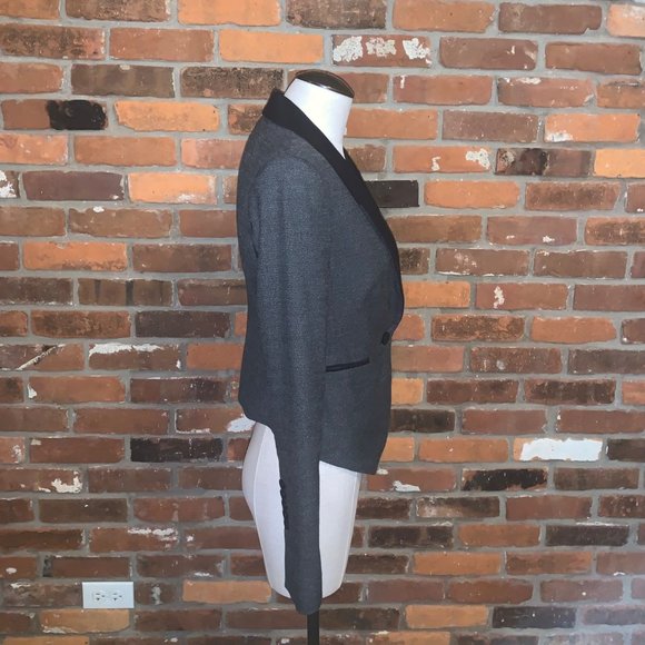 BCBGMAXAZRIA Gray Bowie Tuxedo Blazer Size XS - Picture 3 of 6